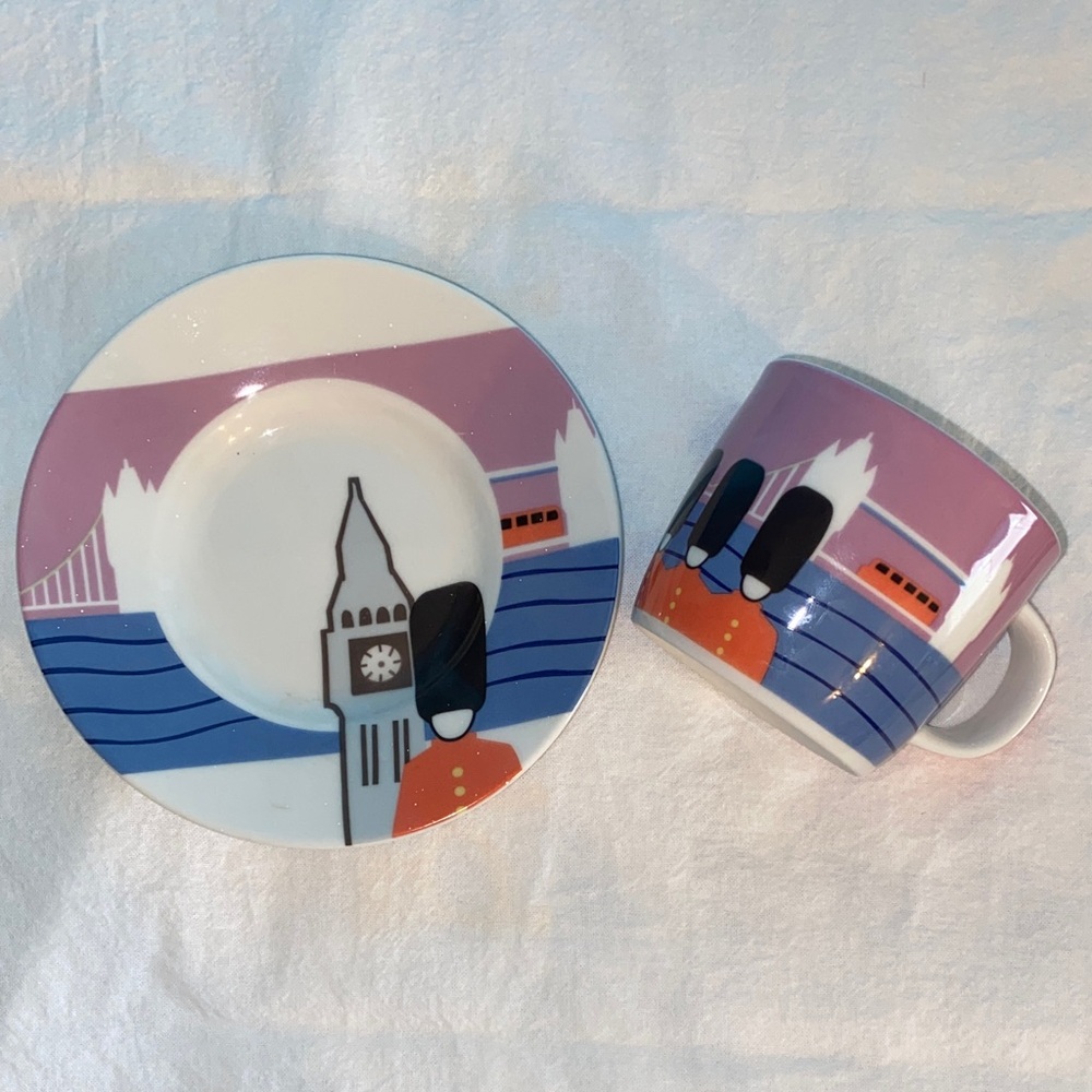 Studio Nova London Porcelain Mug and Saucer Set